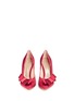 Front View - Click To Enlarge - GIANVITO ROSSI - 'Kyoto' bow satin pumps