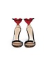 Front View - Click To Enlarge - GIANVITO ROSSI - 'Love' heart patch patent leather sandals