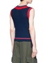 Back View - Click To Enlarge - STAFFONLY - 'Clerk' logo panel rib knit vest