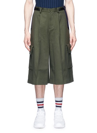 Main View - Click To Enlarge - STAFFONLY - 'Jenkins' oversized cavalry twill cargo shorts