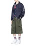 Figure View - Click To Enlarge - STAFFONLY - 'Jenkins' oversized cavalry twill cargo shorts