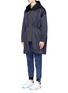 Front View - Click To Enlarge - STAFFONLY - 'Billy' pleated sateen parka