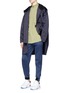 Figure View - Click To Enlarge - STAFFONLY - 'Billy' pleated sateen parka