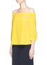 Front View - Click To Enlarge - TIBI - Off-shoulder silk top