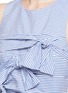 Detail View - Click To Enlarge - TIBI - Oversized bow stripe top