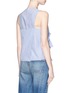 Back View - Click To Enlarge - TIBI - Oversized bow stripe top
