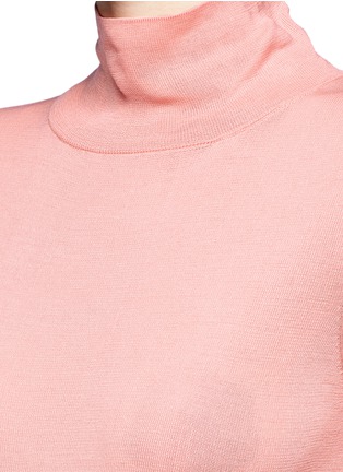 Detail View - Click To Enlarge - TIBI - 'Clare' rib knit turtleneck sweater