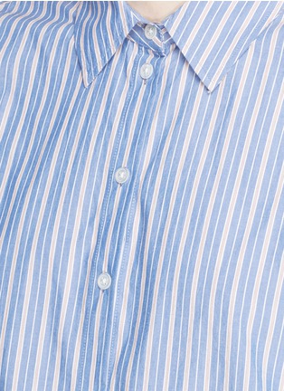 Detail View - Click To Enlarge - TIBI - 'Garcon' stripe poplin shirt