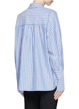 Back View - Click To Enlarge - TIBI - 'Garcon' stripe poplin shirt