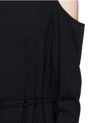 Detail View - Click To Enlarge - TIBI - Cold shoulder crepe midi dress