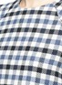 Detail View - Click To Enlarge - TIBI - 'Fairfax' safety pin cuff gingham check cropped top