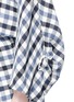 Detail View - Click To Enlarge - TIBI - 'Fairfax' safety pin cuff gingham check cropped top