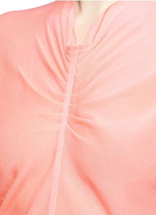 Detail View - Click To Enlarge - TIBI - Ruched rib knit sweater