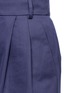 Detail View - Click To Enlarge - TIBI - 'Chassis Bianca' cotton-linen culottes
