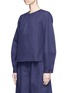 Front View - Click To Enlarge - TIBI - S-hook cuff cocoon sleeve top