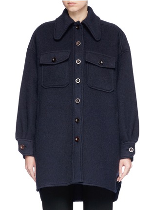 Main View - Click To Enlarge - CHLOÉ - Oversized wool-mohair melton coat