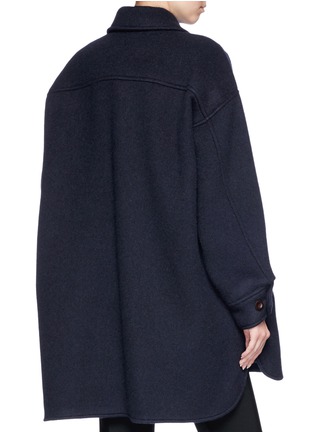 Figure View - Click To Enlarge - CHLOÉ - Oversized wool-mohair melton coat