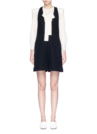 Main View - Click To Enlarge - CHLOÉ - Open back virgin wool jersey romper