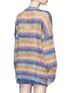 Back View - Click To Enlarge - CHLOÉ - Stripe oversized mohair blend sweater