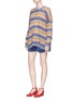 Figure View - Click To Enlarge - CHLOÉ - Stripe oversized mohair blend sweater