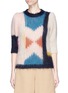 Main View - Click To Enlarge - CHLOÉ - Colourblock brushed mohair blend knit sweater