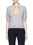 Main View - Click To Enlarge - CHLOÉ - Detachable bow collar wool-cashmere knit top