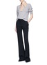 Figure View - Click To Enlarge - CHLOÉ - Detachable bow collar wool-cashmere knit top