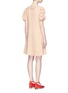 Back View - Click To Enlarge - CHLOÉ - Puff shoulder cady babydoll dress