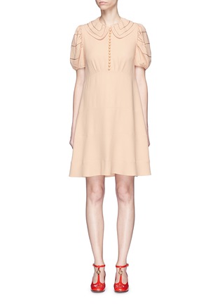 Main View - Click To Enlarge - CHLOÉ - Puff shoulder cady babydoll dress