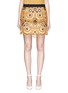 Main View - Click To Enlarge - CHLOÉ - Tiered scalloped swirl guipure lace mini skirt