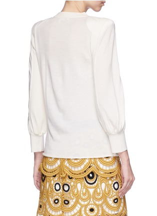 Figure View - Click To Enlarge - CHLOÉ - Pussybow balloon sleeve wool sweater