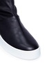 Detail View - Click To Enlarge - CLERGERIE - 'Teniera' mixed leather platform sock boots