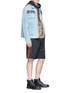 Figure View - Click To Enlarge - GUCCI - Web stripe outseam sweat shorts
