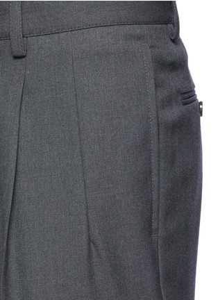 Detail View - Click To Enlarge - GUCCI - Pleated leg wool pants