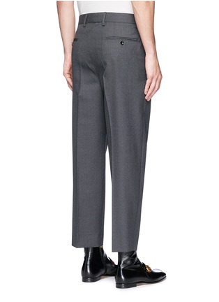 Back View - Click To Enlarge - GUCCI - Pleated leg wool pants