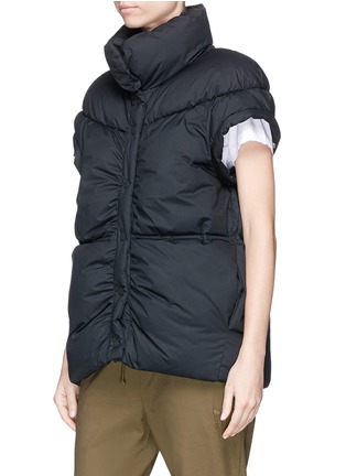 Detail View - Click To Enlarge - PHVLO - Detachable sleeve rainproof puffer jacket