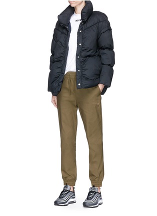 Figure View - Click To Enlarge - PHVLO - Detachable sleeve rainproof puffer jacket