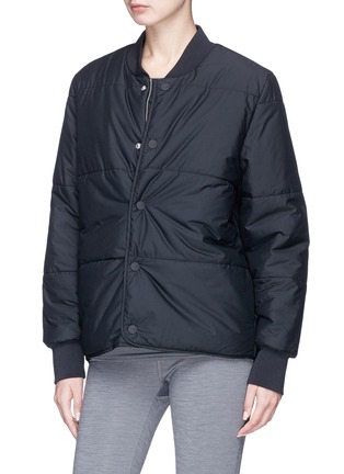 Detail View - Click To Enlarge - PHVLO - Detachable zip pouch rainproof padded jacket