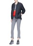 Figure View - Click To Enlarge - PHVLO - Detachable zip pouch rainproof padded jacket