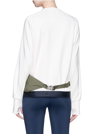 Back View - Click To Enlarge - PHVLO - Detachable zip pouch sweatshirt