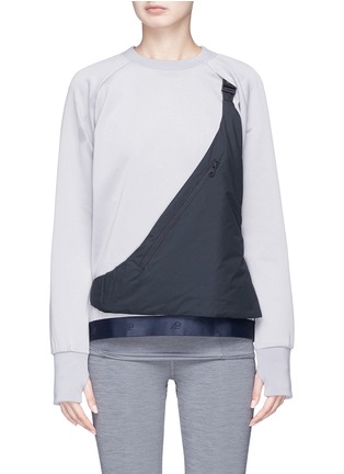 Main View - Click To Enlarge - PHVLO - Detachable zip pouch sweatshirt