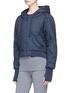 Detail View - Click To Enlarge - PHVLO - Detachable hem cropped puffer jacket
