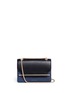 Main View - Click To Enlarge - STRATHBERRY - 'East/West' colourblock leather crossbody bag
