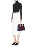 Figure View - Click To Enlarge - STRATHBERRY - 'The Strathberry Midi' colourblock leather tote