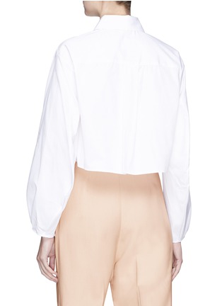 Figure View - Click To Enlarge - KHAITE - 'Isadora' cotton poplin cropped shirt