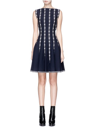 Main View - Click To Enlarge - ALAÏA - 'Girandole' stripe jacquard knit sleeveless dress