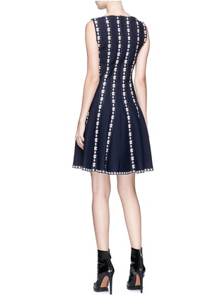 Figure View - Click To Enlarge - ALAÏA - 'Girandole' stripe jacquard knit sleeveless dress