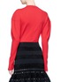Back View - Click To Enlarge - ALAÏA - Cocoon sleeve knit bodysuit