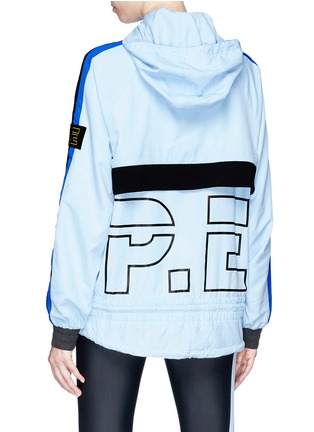 Back View - Click To Enlarge - P.E NATION - 'Man Down' logo print back hooded jacket