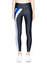Main View - Click To Enlarge - P.E NATION - 'Set Position' stripe outseam cropped leggings